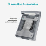 Epico - Apple Watch 11 / 10 (42mm) 3D+ Flexiglass m. Installationsramme - Gennemsigtig / Sort Kant