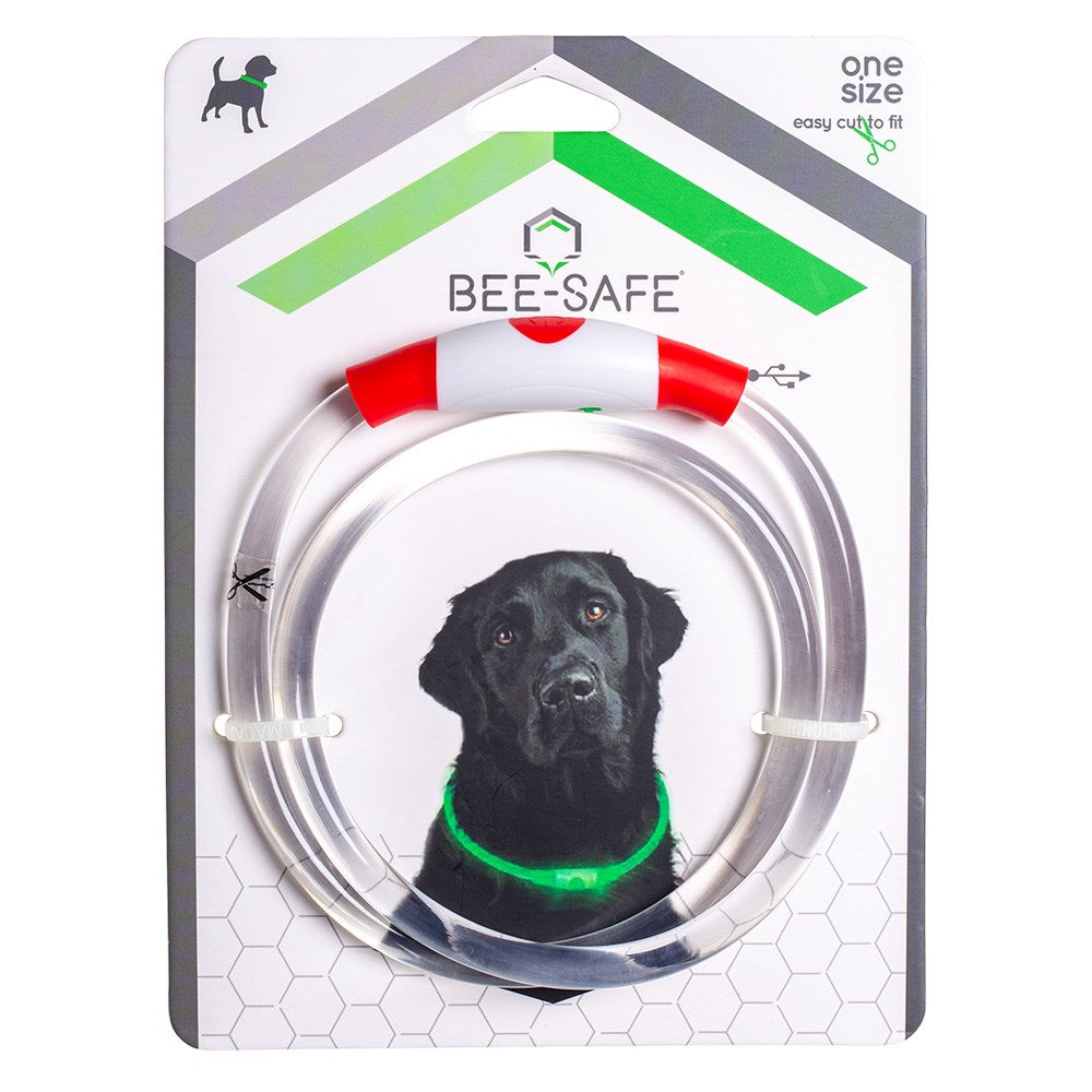 Bee-Safe LED Halsbånd til Hund - Rød