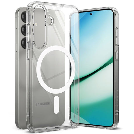 Samsung Galaxy S25 Ringke Fusion Magnetic Hybrid Cover - MagSafe Kompatibel - Gennemsigtig