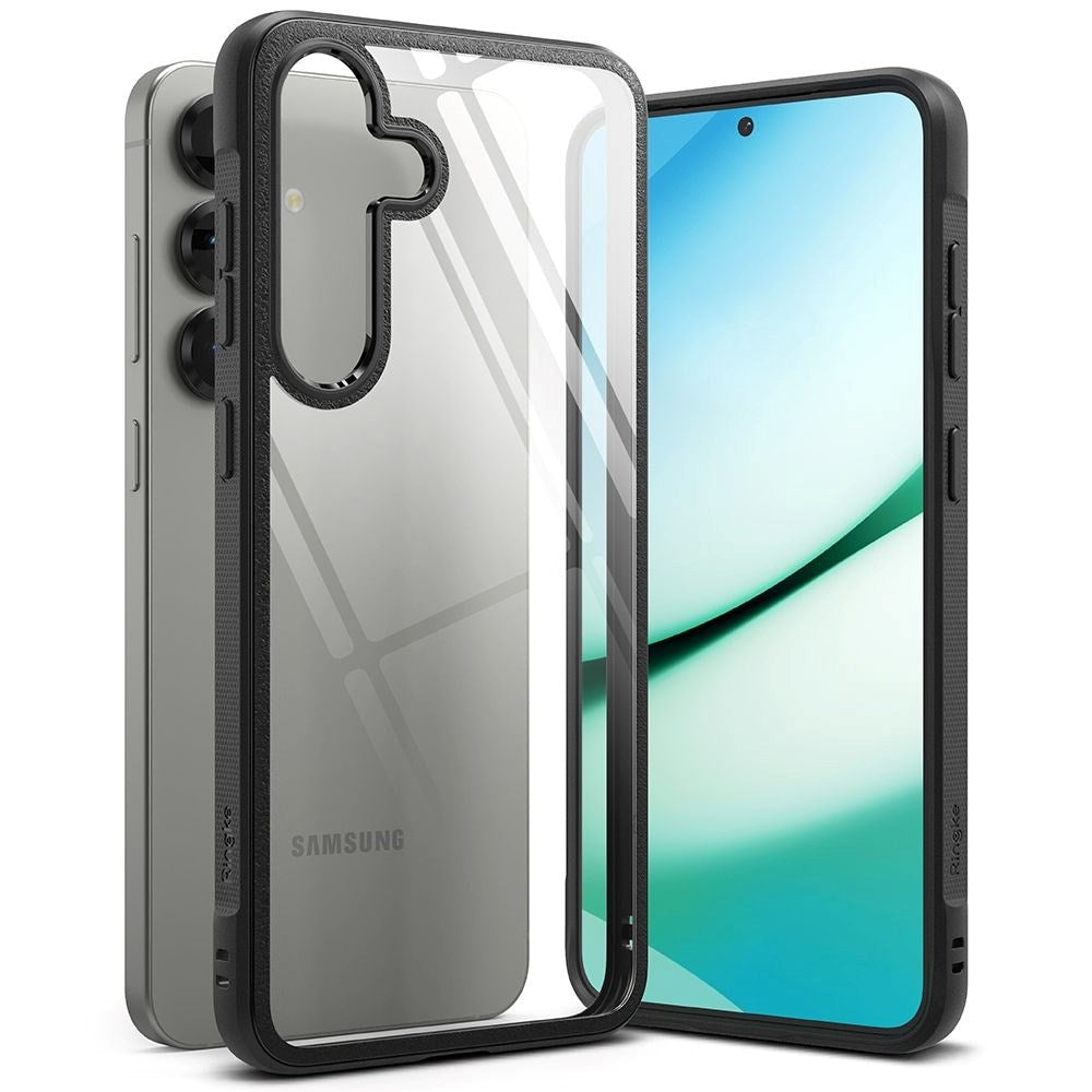 Samsung Galaxy S25 Ringke Fusion Bold Hybrid Cover - Gennemsigtig / Sort