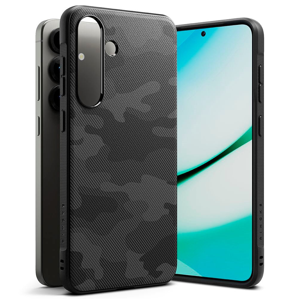 Samsung Galaxy S25 Ringke Onyx Plastik Cover - Sort Camouflage