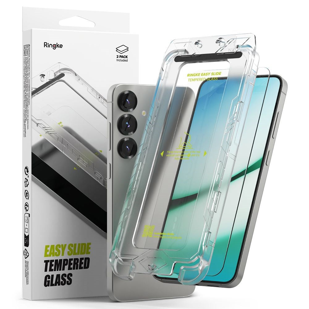 Ringke Samsung Galaxy S25+ (Plus) Easy Slide Hærdet Glas Screen Protector – Klar