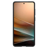 Samsung Galaxy S25 Edge - Spigen Liquid Air - Fleksibelt Plastik Cover - Sort