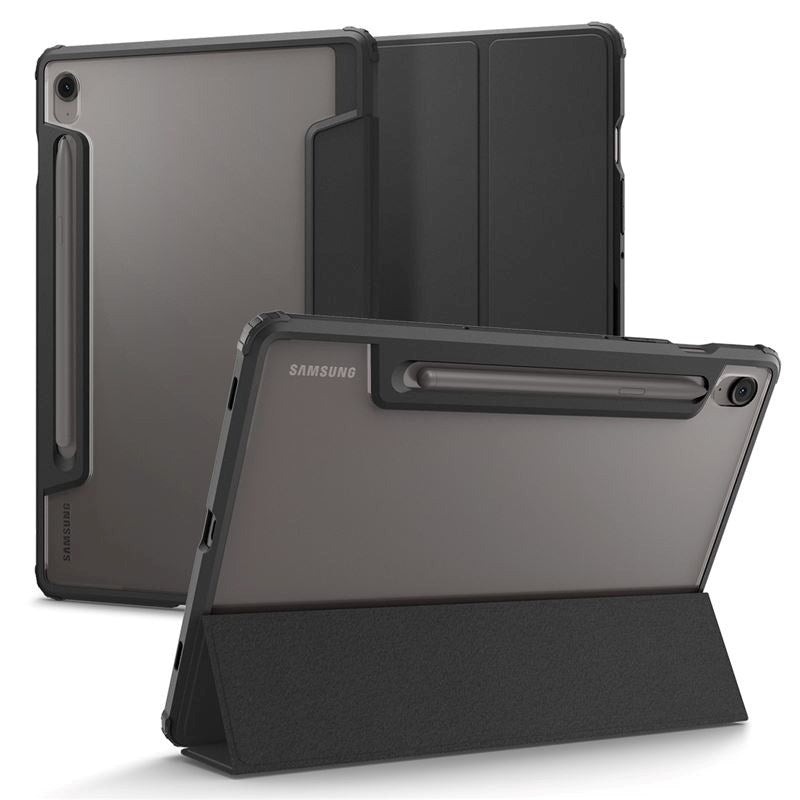 Samsung Galaxy Tab S10 FE Spigen Hybrid Pro Flip Cover - Sort - (DEMO)