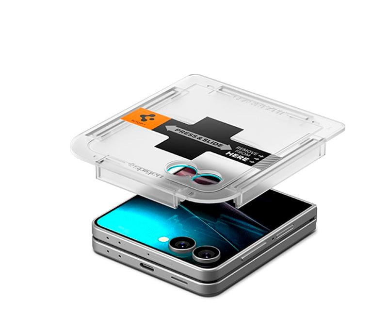 Samsung Galaxy Z Flip7 - Spigen Glass tR EZ Fit HD - Gennemsigtig