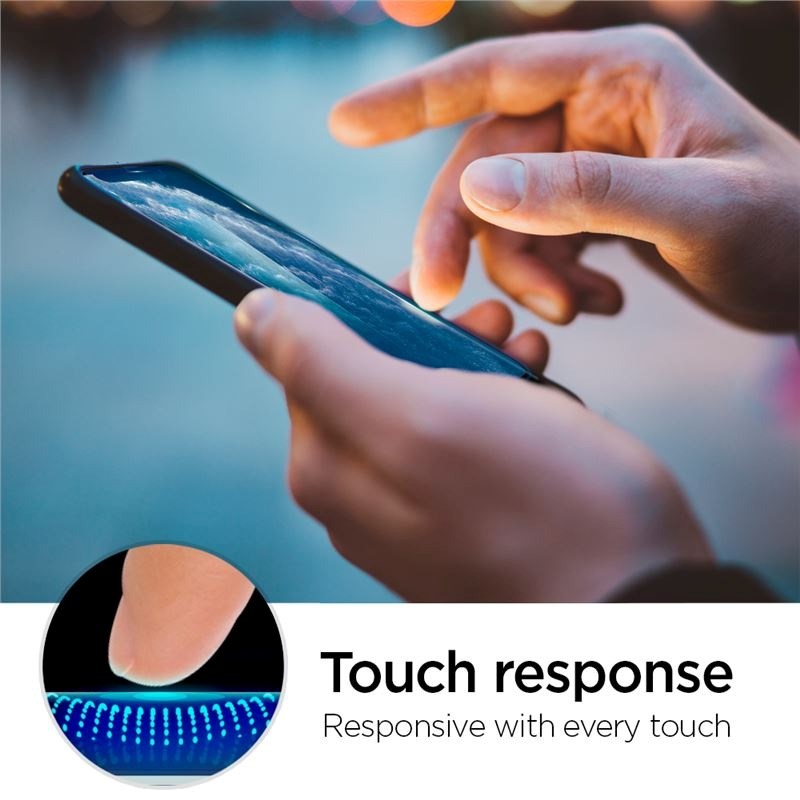 iPhone 11 Pro Max - Spigen Align Glass Skærmbeskyttelse - Case Friendly - Gennemsigtig