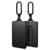 Spigen Tesla Nøglekort Holder m. Karabinhage - 2-Pack - Sort