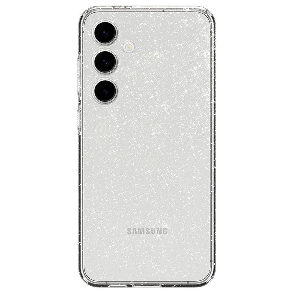 Samsung Galaxy S24 FE Liquid Crystal Glitter Bagside Cover - Gennemsigtig