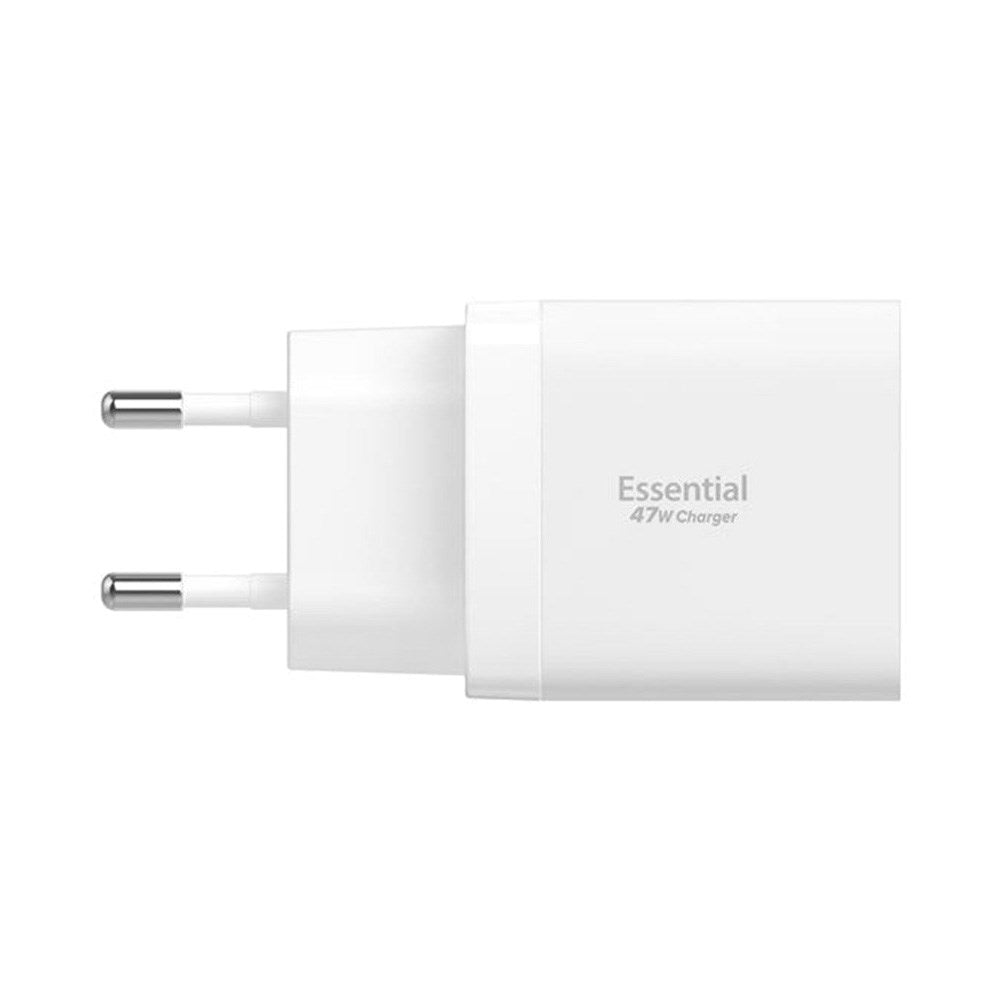Spigen - 47W Vægoplader - 2x USB-C - Hvid