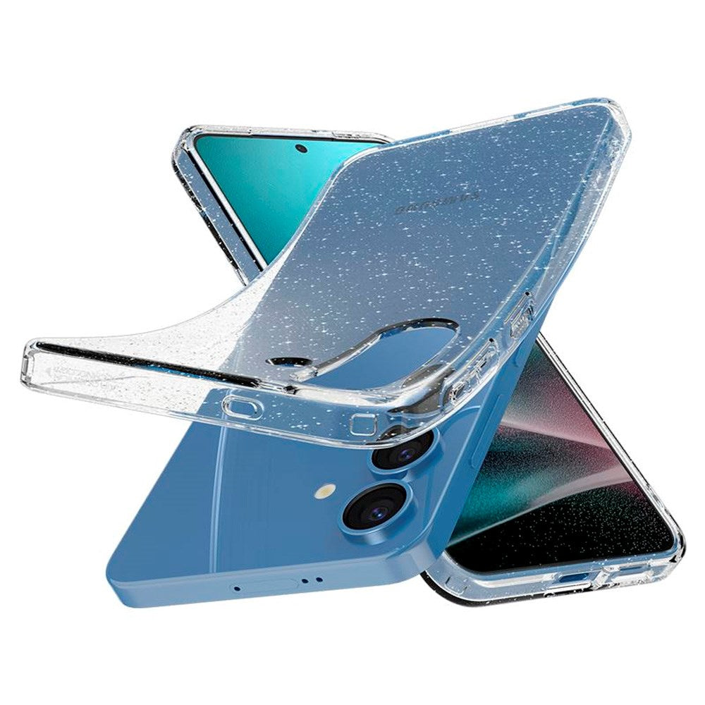 Spigen Samsung Galaxy S25 Liquid Crystal Glitter Bagside Cover - Gennemsigtig