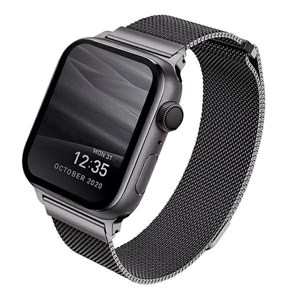 UNIQ Dante Apple Watch (38/40/SE/41MM) Stål Rem - Sort / Sølv