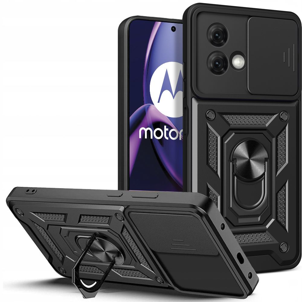 Motorola Moto G84 5G - Tech-Protect - Camshield Håndværker Cover - Sort