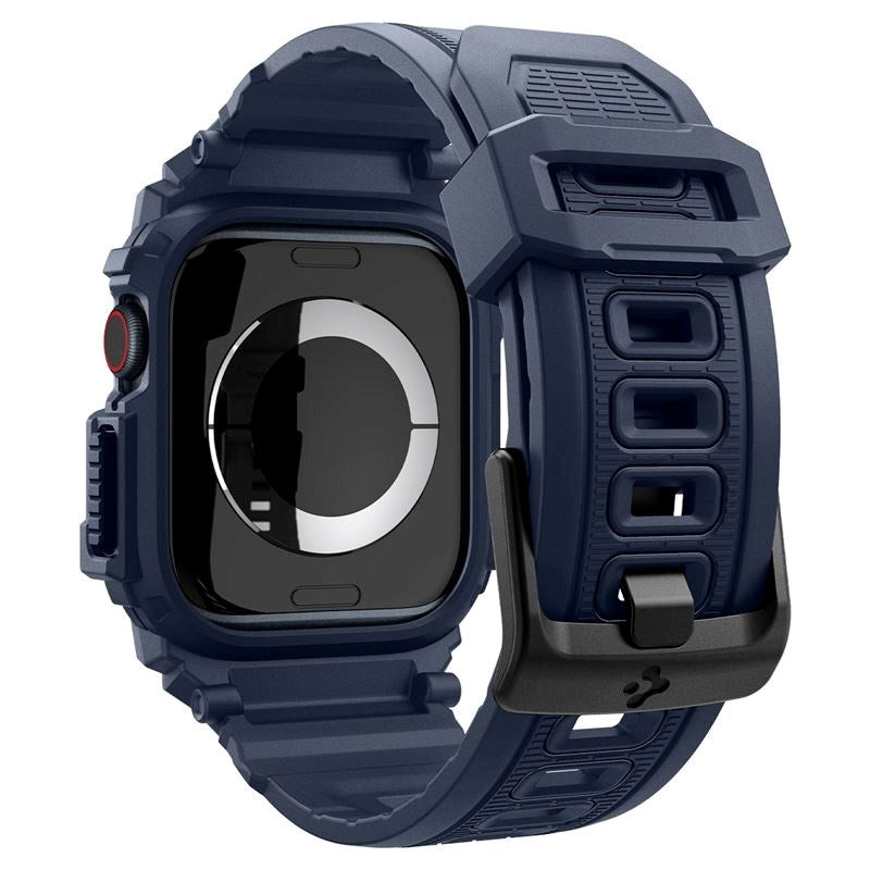 Spigen Rugged Armor Pro - Apple Watch (42/44/SE/45/46/49mm) - Rem m. Cover - Blå - (DEMO)