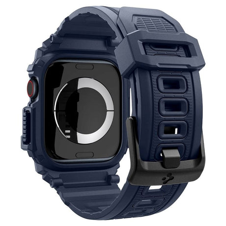 Spigen Rugged Armor Pro - Apple Watch (42/44/SE/45/46/49mm) - Rem m. Cover - Blå - (DEMO)