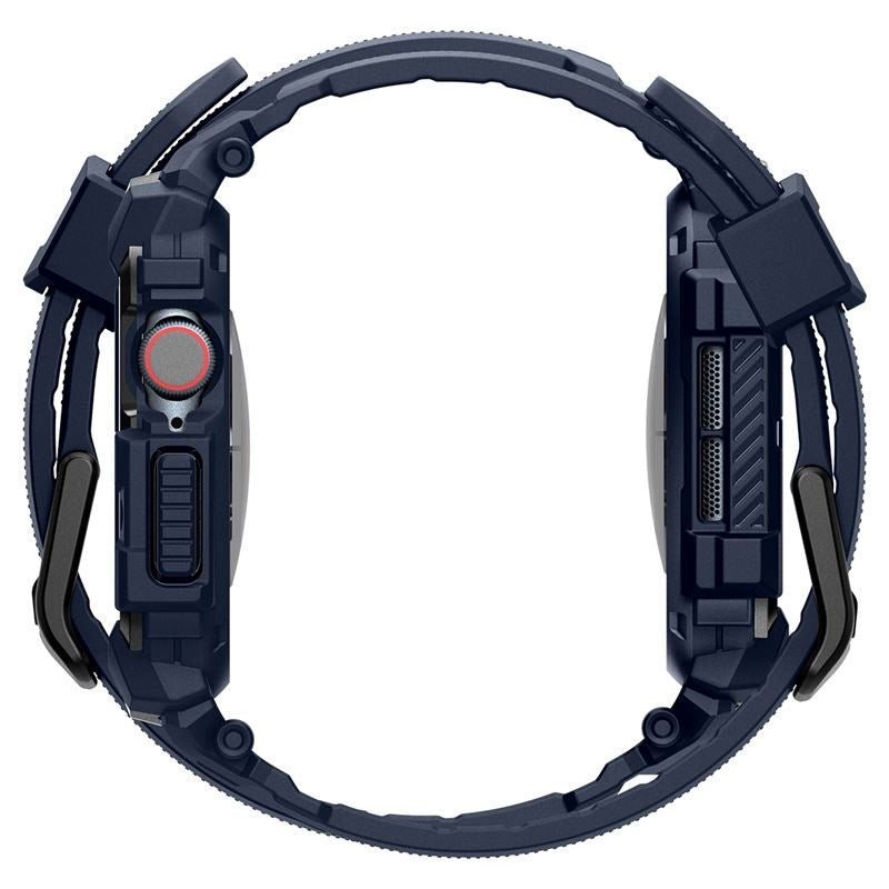 Spigen Rugged Armor Pro - Apple Watch (42/44/SE/45/46/49mm) - Rem m. Cover - Blå - (DEMO)