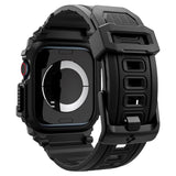 Apple Watch 10 (46mm) - Spigen Rugged Armor Pro Rem m. Cover - Sort