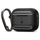 Spigen - Apple AirPods Pro (3. gen.) Rugged Armor Cover - Matte Black