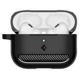 Spigen - Apple AirPods Pro (3. gen.) Rugged Armor Cover - Matte Black