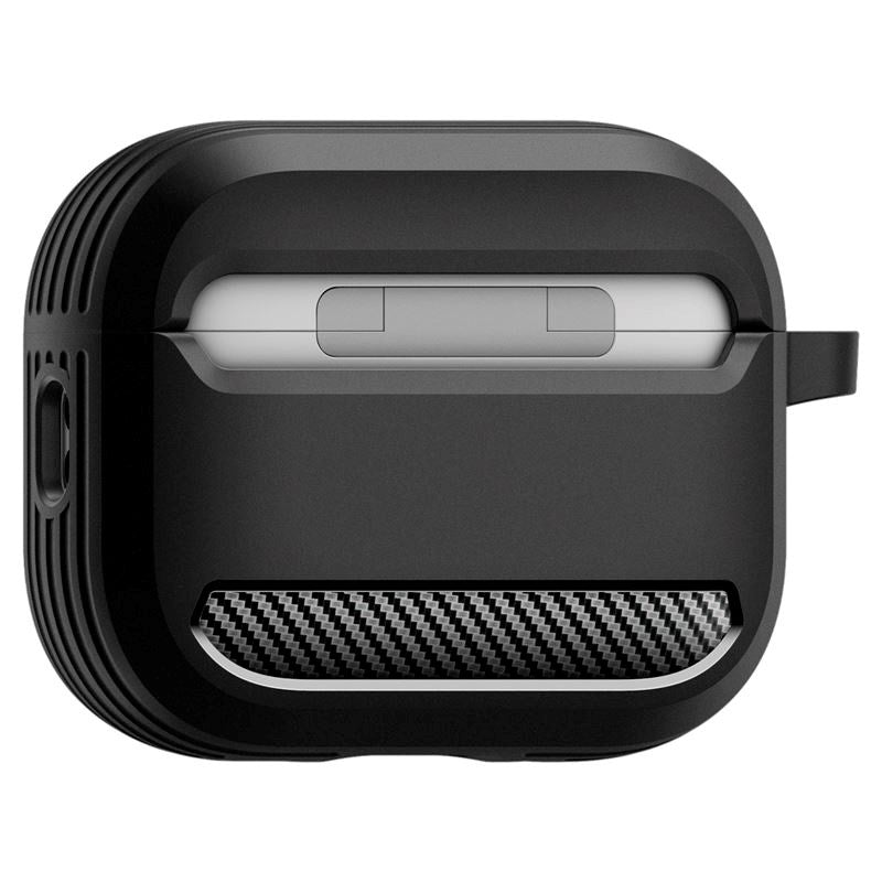 Spigen - Apple AirPods Pro (3. gen.) Rugged Armor Cover - Matte Black