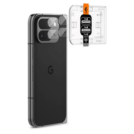 Spigen - Hærdet Glas Kameralinsebeskyttelse - Google Pixel 9 Pro Fold - 2 Pack - Gennemsigtig