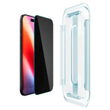 Spigen Glass tR EZ Fit Skærmbeskyttelsesglas - iPhone Air - Privacy Funktion - 2 stk - Gennemsigtig