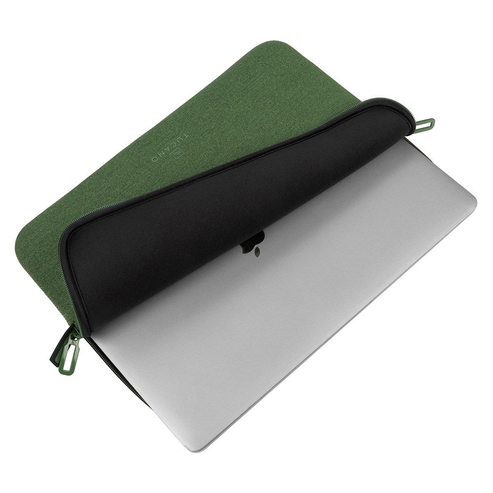 Tucano Second Skin Neopren Computer Sleeve 15.6" (38 x 25 cm) - Melange - Grøn