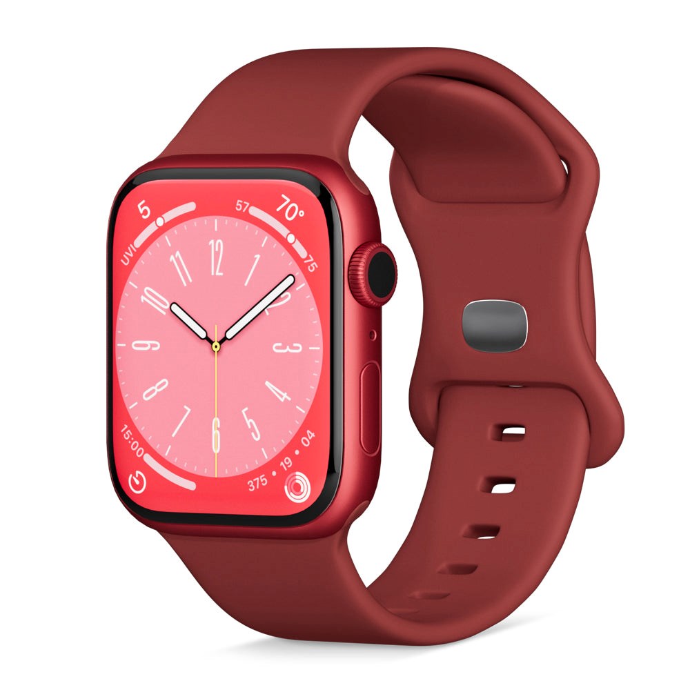 Epico Apple Watch (42/44/SE/45/46/49mm) Silikone Urrem - Rød