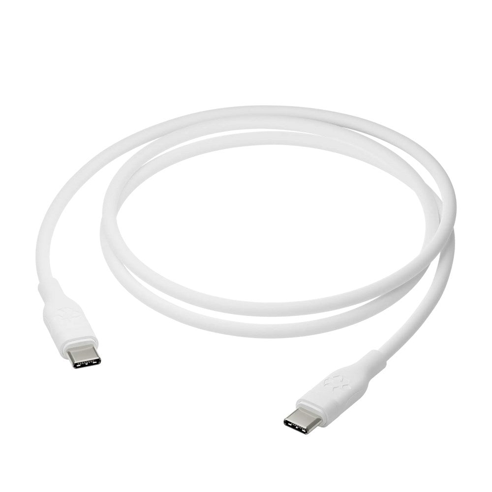 USB-C til USB-C Opladningskabel fra dbramante1928 - Genbrugsplast - 100W - 1.2M - Hvid