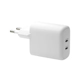 dbramante1928 - EU Vægoplader - 2 x USB-C 20W - Hvid