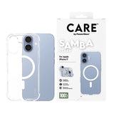iPhone 17 CARE by PanzerGlass Fashionable Samba Mobil Cover - MagSafe Kompatibel - Transparent