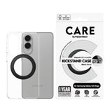 Samsung Galaxy S25 Edge CARE by PanzerGlass Feature Kickstand Case - MagSafe Kompatibel - Transparent / Black