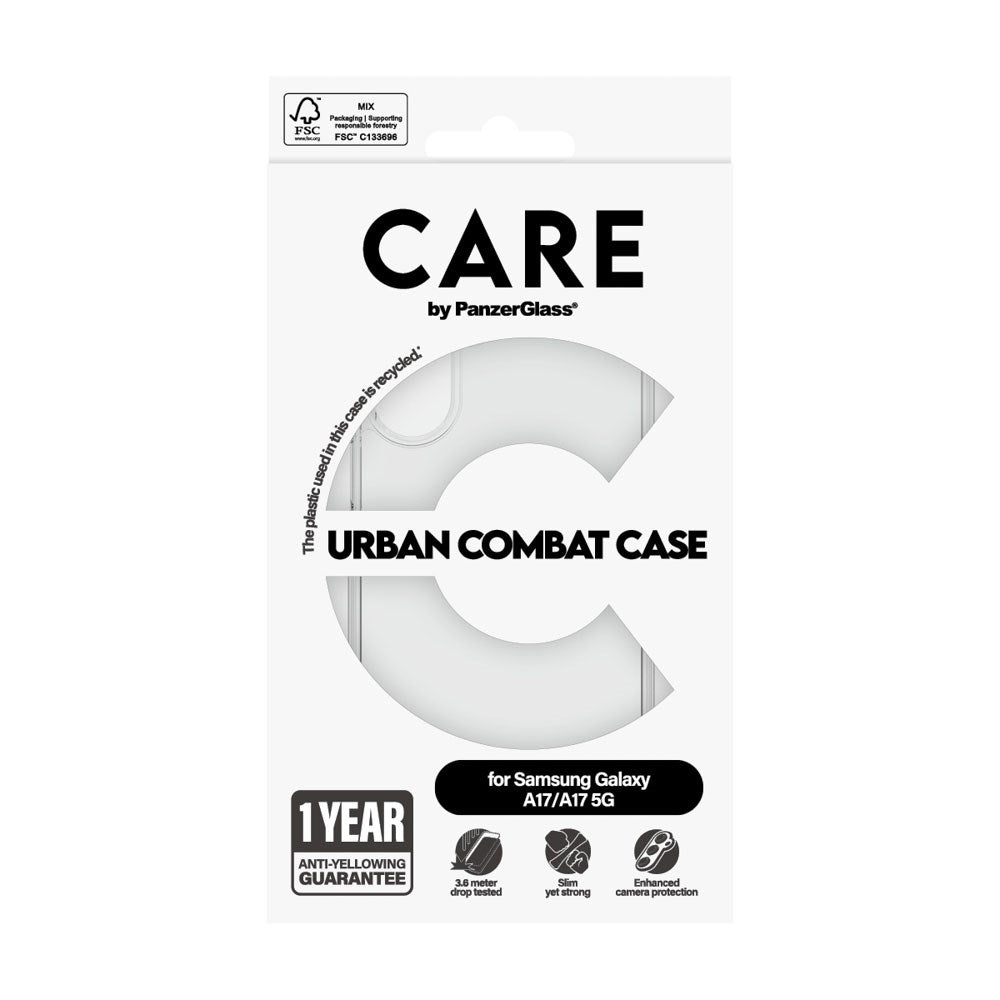 Samsung Galaxy A17 (5G) CARE by PanzerGlass FLAGSHIP Urban Combat Case - Transparent