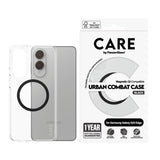 Samsung Galaxy S25 Edge CARE by PanzerGlass FLAGSHIP Urban Combat Case - MagSafe Kompatibel - Transparent / Black