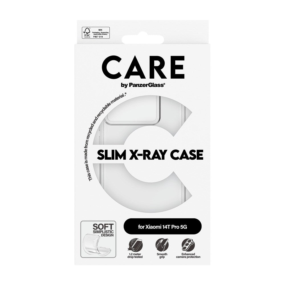 CARE by PanzerGlass - Xiaomi 14T Pro - FASHION X-Ray Soft Basic Cover - Gennemsigtig