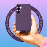 Samsung Galaxy S25 CARE by PanzerGlass FASHION Fearlessly Fashionable Case - QI Kompatibel - Plum Purple