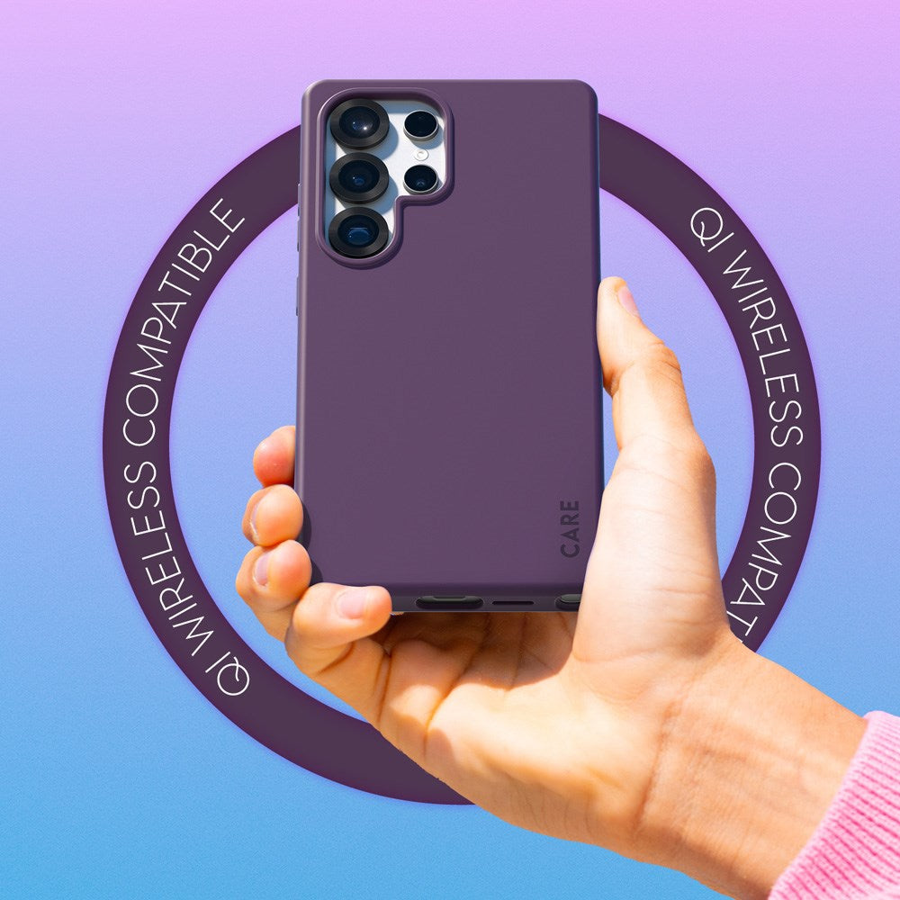 Samsung Galaxy S25 Ultra CARE by PanzerGlass FASHION Fearlessly Fashionable Case - QI Kompatibel - Plum Purple