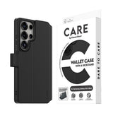 CARE by PanzerGlass Samsung Galaxy S25 Ultra Feature Wallet Case m. Ståfunktion og Kortholder - Sort