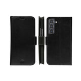 Samsung Galaxy S22 - dbramante1928 Copenhagen Slim Ægte Læder Flip Cover m. Pung - Black