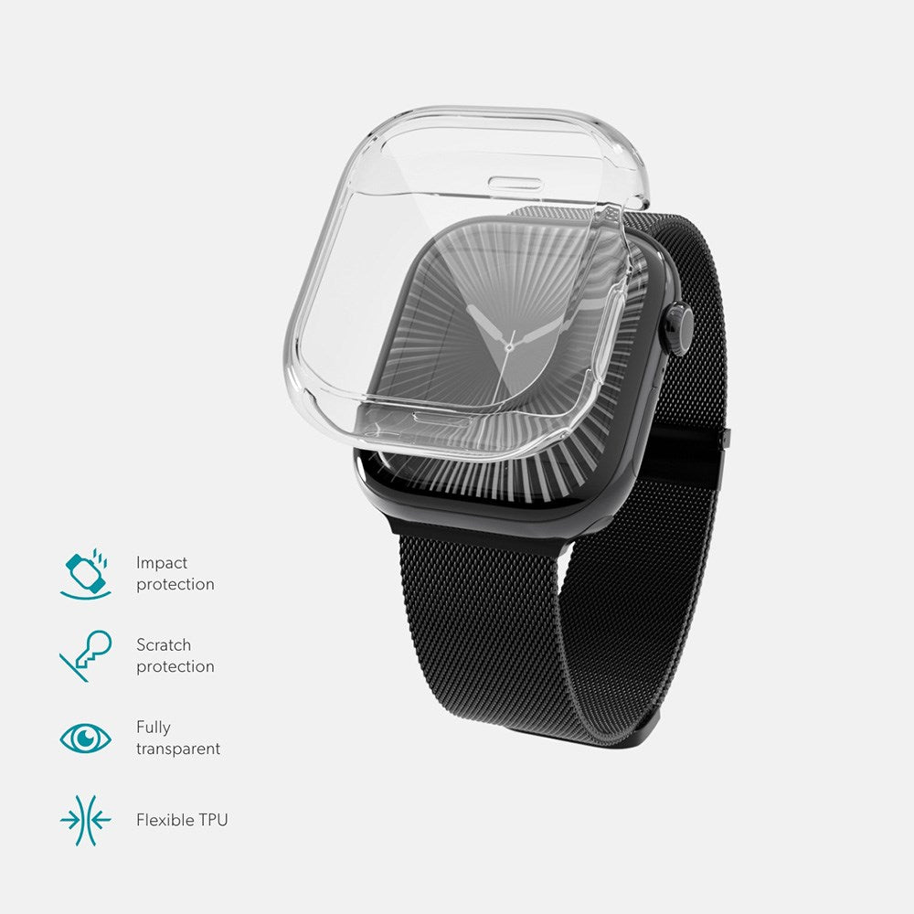 Epico Apple Watch 4/5/6/SE (44mm) Hero Case TPU Plastik Cover - Gennemsigtig