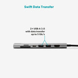 Epico - Multimedia 8K USB-C 7-i-1 Hub - Space Grey