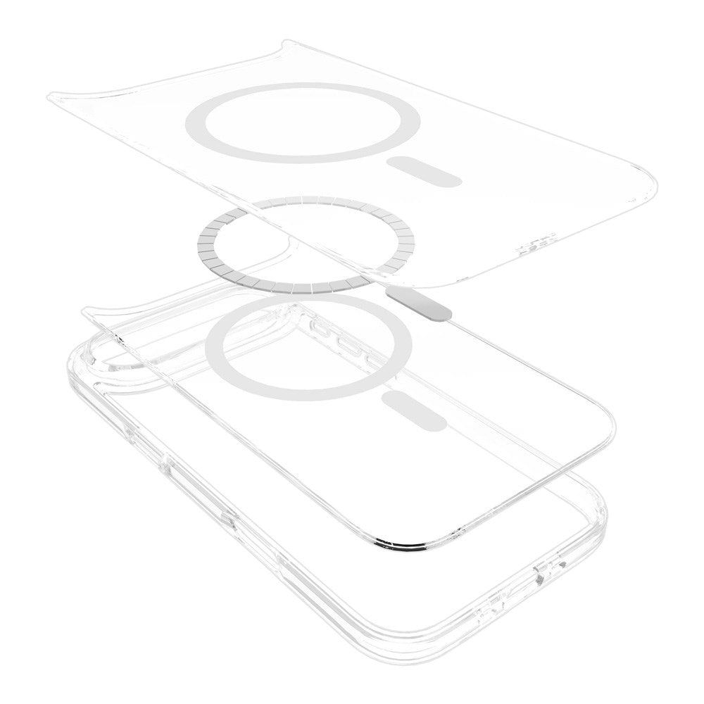 iPhone Air eSTUFF INFINITE OSLO Hybrid Plastik Mobil Cover - MagSafe Kompatibel - Gennemsigtig
