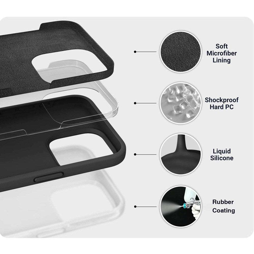 iPhone 17 Pro Max eSTUFF INFINITE ROME Case - Genbrugsmaterialer - Sort