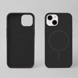 iPhone 15 Pro Silicone Thin Mobil Cover - MagSafe Kompatibel - Sort