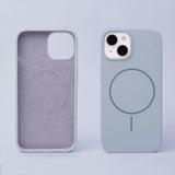 iPhone 16 Pro Silicone Thin Mobil Cover - MagSafe Kompatibel - Lyseblå