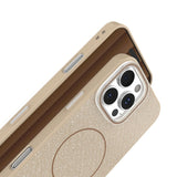 iPhone 12/12 Pro Glitter Thin Mobil Cover - MagSafe Kompatibel - Brun