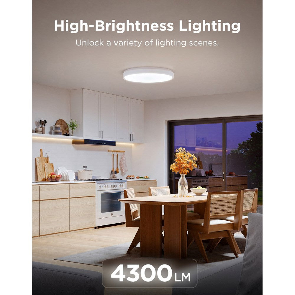 Govee - Round Smart Ceiling Light (Mål: 15") - Hvid