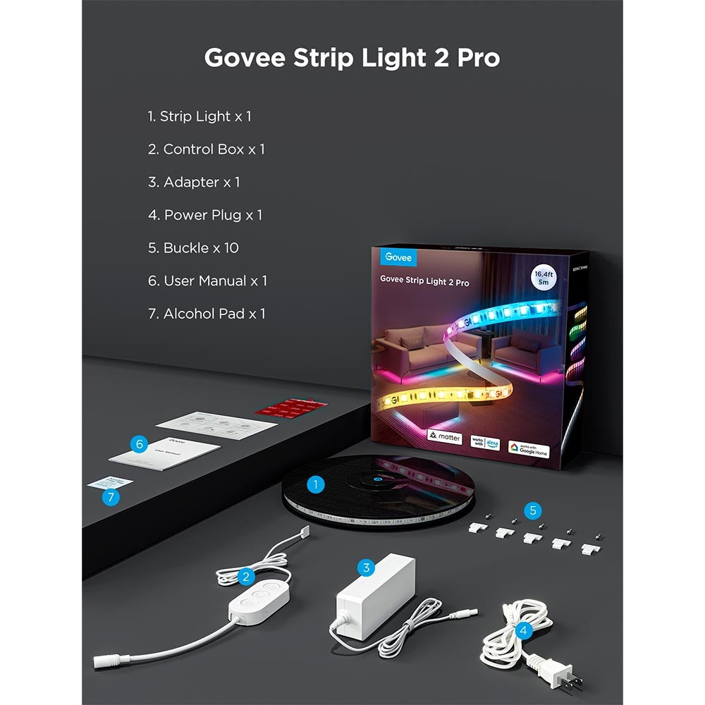 Govee Strip Light 2 Pro på 5m