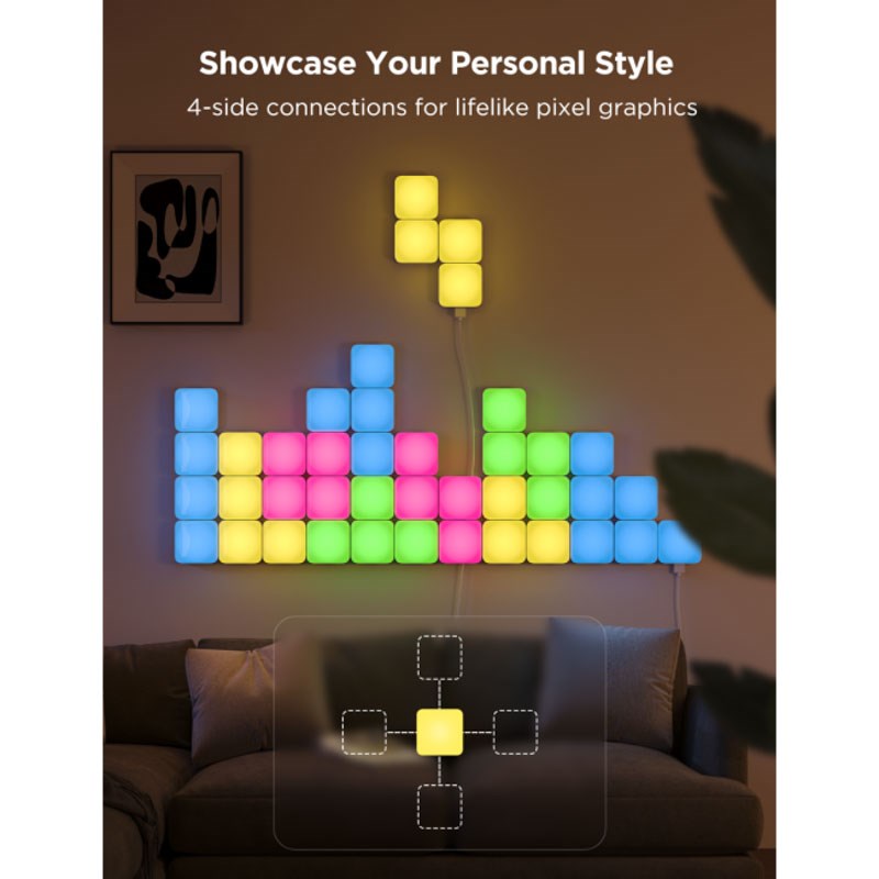 Govee Smart Mini Lys Paneler - 10 stk. - Hvid