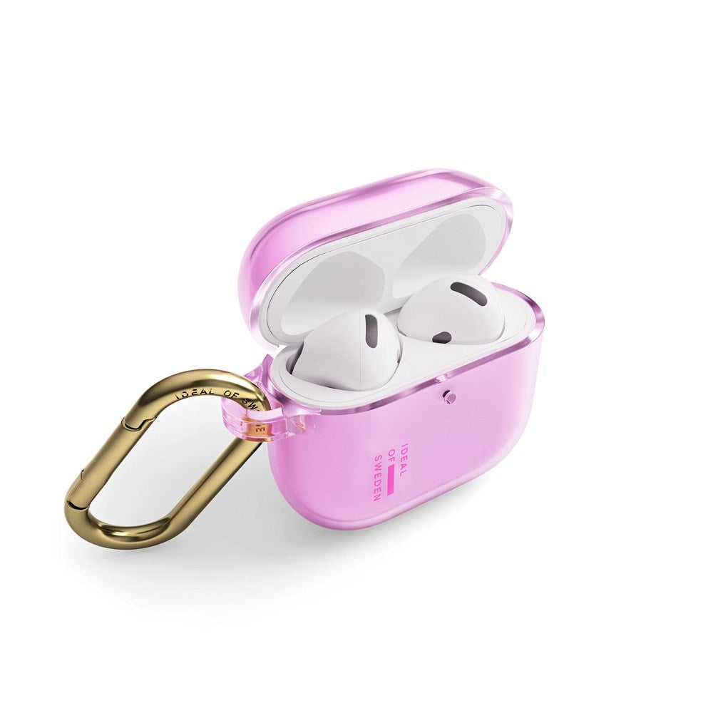 AirPods (4. Gen.) iDeal of Sweden Clear Case m. Karabinhage - Light Pink