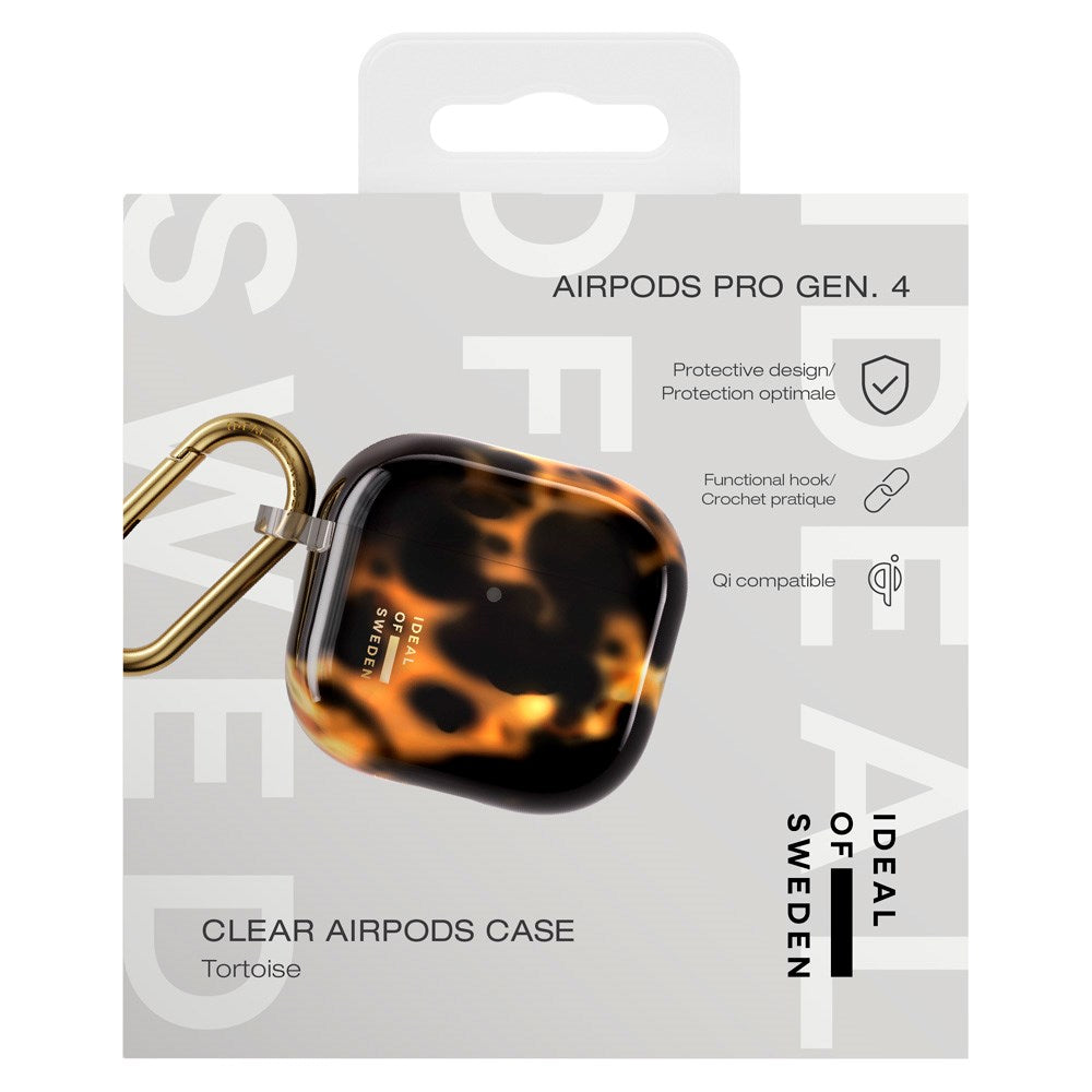AirPods (4. Gen.) iDeal of Sweden Clear Case m. Karabinhage - Tortoise